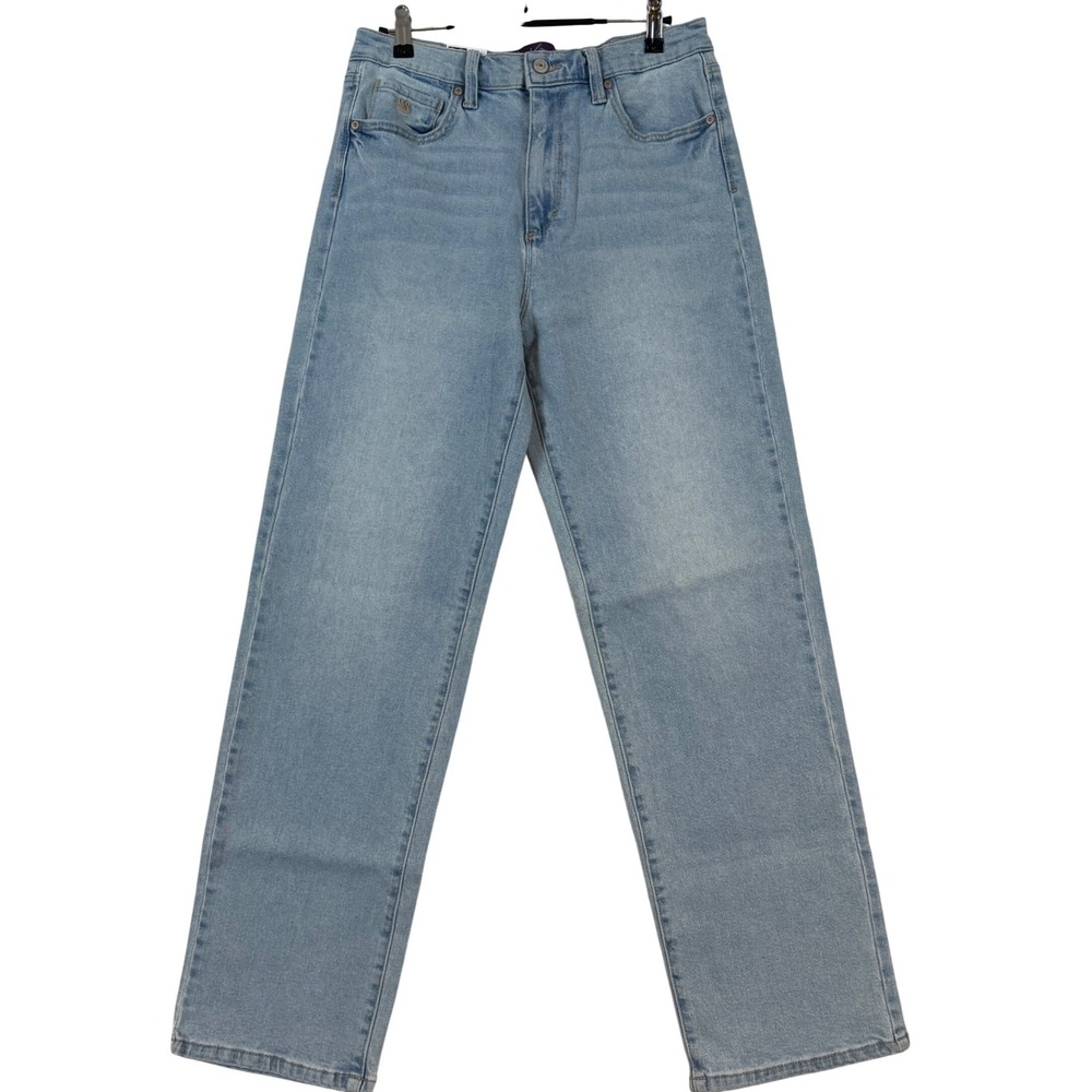NWT Gloria Vanderbilt Relaxed Straight Leg Jean Light Blue High Rise •6• Classic